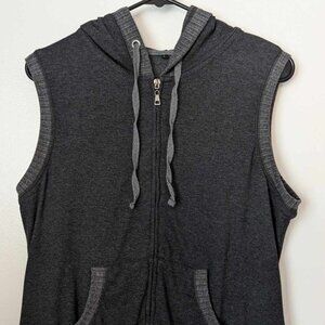 MISS MOLY Women's Sleeveless Hoodie Sweatshirt Zip Up Vest Hoodie - Medium